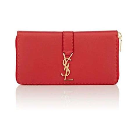 ysl monogram wallet red|YSL zipper wallet.